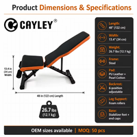 Banc de musculation réglable à 6 positions, pliable, pour haltères, entraînement complet du corps, fitness à domicile