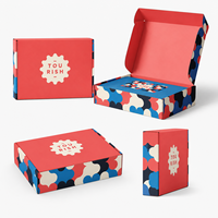 Caja de Envío Personalizada de Moda, Diseño de Camuflaje Único, Corrugada, Reciclable, con Laminación Mate, Diseño de Logotipo Gratuito