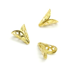เครื่องประดับผมสแตนเลส Anno Jewelry รูปทรงแตรฉลุลายทรงกระบอก พู่ห้อยตกแต่งหมวก อุปกรณ์ทำเครื่องประดับ DIY สีทอง สีเงิน - Product Image 3