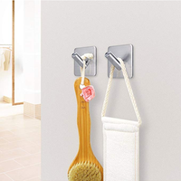 Crochets muraux pour serviettes Sondoly, crochet à clés, crochets muraux en acier inoxydable 304 à coller sur le mur, imperméables