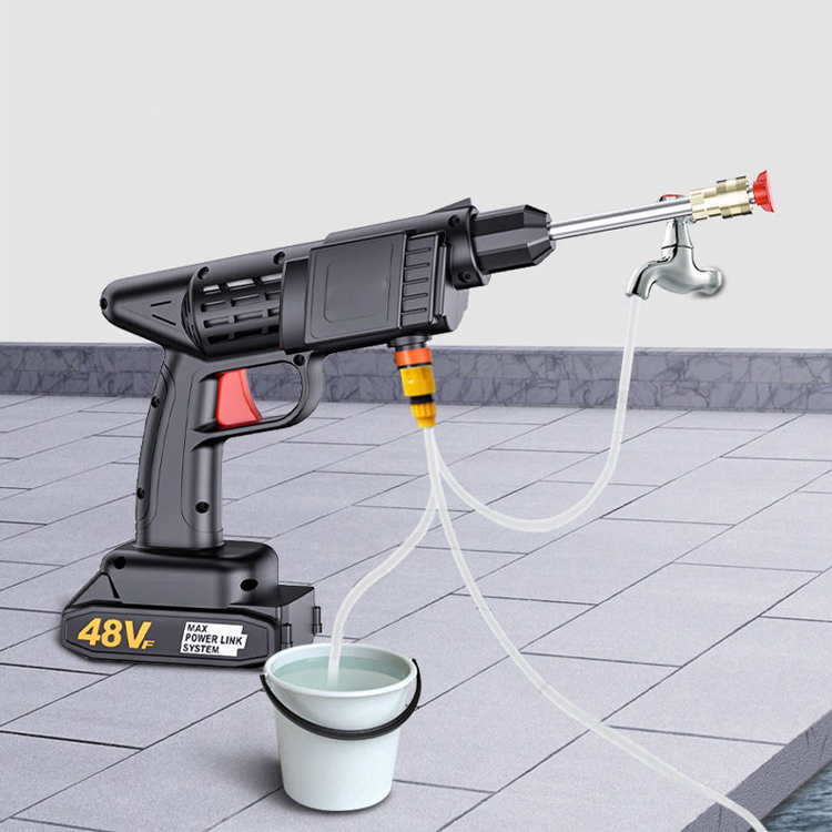 Автомобиля стиральная машина водяной пистолет автомойки беспроводной 48v литиевая батарея автомобильная мойка высокого давления