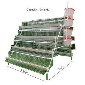 Sale Automatic Industrial Cheap Layer Large Portable Chicken Coop House Broiler Cage for Laying