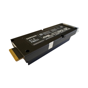 Disque SSD (Solid State <span class=keywords><strong>Drive</strong></span>) <span class=keywords><strong>Samsung</strong></span> PM9D3a EI.S 7,68 To, modèle MZ-0L67T6C (MZOL67T6HBLC-00AFB), état : 100 %, temps de mise sous tension : 0 heure - Product Image 1