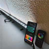 Barre lumineuse LED murale décorative WiFi/Zigbee/DMX512/RF avec télécommande sans fil, contrôle par application, IP68 YY-XQ4033