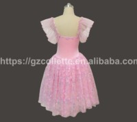 Filles Robe Costumes Adulte Rose Dentelle Cheville Longueur Ballet Tutu Robe Enfants Lycrial Performance Porter Danse Ballet Tutu Robe