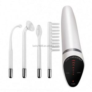 Máquina Portátil <span class=keywords><strong>de</strong></span> Alta Frecuencia 4 en 1 para Uso Doméstico, Varita <span class=keywords><strong>de</strong></span> Electrodo <span class=keywords><strong>de</strong></span> Vidrio para el Crecimiento del Cabello, Eliminación <span class=keywords><strong>de</strong></span> Ojeras y Rejuvenecimiento <span class=keywords><strong>de</strong></span> la Piel - Product Image 3