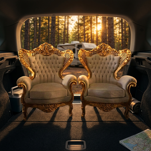 Ensemble de canapés et fauteuils sectionnels convertibles en bois de teck massif, style traditionnel, avec 2 élégants fauteuils rembourrés pour salon d'appartement - Product Image 5
