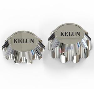 Nouvelles jantes de camion Kelun en aluminium poli argenté avec logo personnalisé, centre flottant, 24/26/28 pouces - Product Image 4