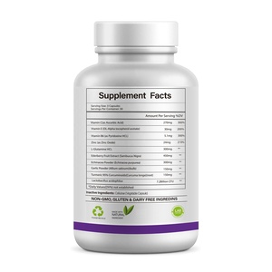 Bmt/ODM — supplément de Support Immune, kit d'intrusion compatible avec la <span class=keywords><strong>vitamine</strong></span> C E B6, Zinc l-glamine, fraise de fraise, ébène, turmerique, 250g - Product Image 3
