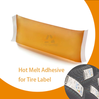 Résistance aux hautes températures Logo personnalisé colle en gros 100% mastics adhésifs thermofusibles solides pour autocollants de pneu de voiture, Base BIIR