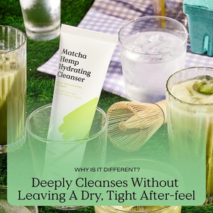 Nettoyant Visage Quotidien Doux au Matcha et aux Graines de Chanvre Marque Blanche – Sans Résidu, Maintient la Barrière Cutanée Saine, Nettoyage en Profondeur - Product Image 5