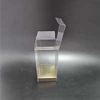 Boîte transparente en PET pour gâteau d'œuf de Pâques, emballage personnalisé en PET pour gâteau avec couvercle et base en carton