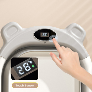 <span class=keywords><strong>Baignoire</strong></span> de voyage pour bébé en plastique avec thermomètre, siège de bain portable pour nourrisson, <span class=keywords><strong>baignoire</strong></span> pliable pour bébé - Product Image 3