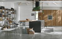 Lemari Dapur Modern YK Lacquer Custom, Keran Wastafel, Laci Geser, Engsel, Backsplash, Karkas Kayu Lapis, Furnitur Penyimpanan Marmer
