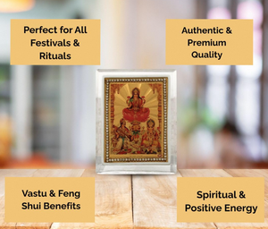 กรอบอะคริลิคเคลือบทองรูปพระแม่ลักษมี ขนาด 3.5 นิ้ว 9 ซม. กรอบตกแต่งขนาดเล็กสำหรับติดตั้งบนคอนโซลรถยนต์ บ้าน วัด หรือใช้ในงานเทศกาล - Product Image 3