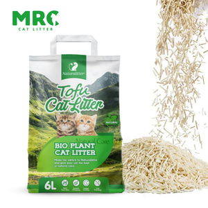 Areia para Gatos Premium de Tofu em Formato de Tira, Biodegradável, Baixa Dispersão, Aglomeração Rápida, Controle de Odores, Descartável na Sanita, Areia Vegetal para Gatos 5L - Product Image 1