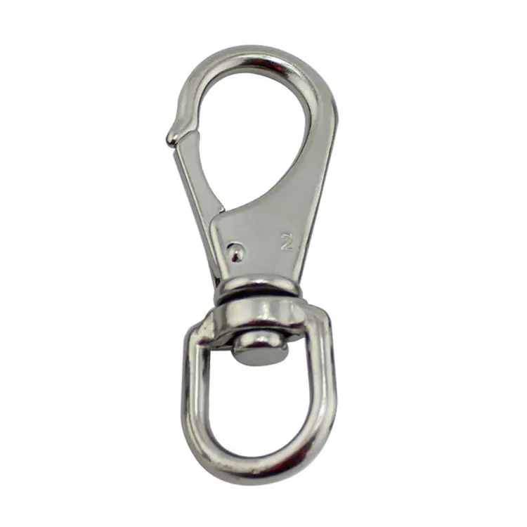 0# 1# 2# 3# Stainless Steel 304 316 Plain Finish Swivel Eye Snap Hooks