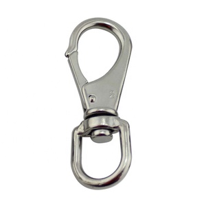 <span class=keywords><strong>0</strong></span> #1 #2 #3 # Thép không gỉ 304 316 đồng bằng kết thúc xoay mắt Snap Hooks - Product Image 1