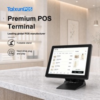 Système de point de vente (PDV) de haute qualité, neuf, en alliage d'aluminium, sans ventilateur, antistatique, pour restaurants, caisse enregistreuse