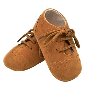 Sepatu kulit Moccasins, alas kaki lembut bayi perempuan anak baru lahir anak laki-laki Sneakers jalan Zapatos Botas Infantil
