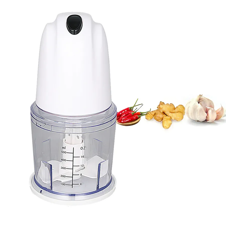 New arrival multi-function stainless steel blade plastic professional baby vegetable food chopper