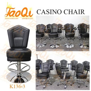 K136 chaise de jeu de <span class=keywords><strong>casino</strong></span>, tabouret de bar à fente, siège de poker pivotant, chaise de bar en cuir PU, <span class=keywords><strong>nouvelle</strong></span> collection - Product Image 5