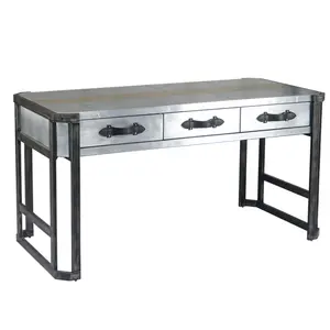 Console per mobili aeronautica da scrivania in metallo in alluminio hall way consolle tavolo 3 cassetti in ferro e scrivania da ufficio a casa