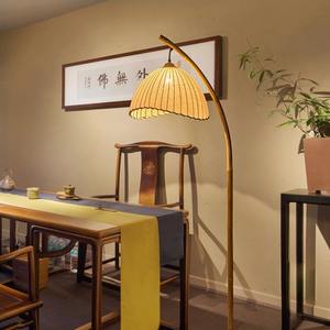 Lámpara de Pie de Bambú de Estilo Creativo Wabi-Sabi, Retro, Inspirada en el Zen Japonés, para Sala de Estar, Salón de Té, Pesca, Personalizada para Ti - Product Image 1