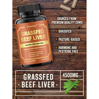 Complément Alimentaire Halal à Marque Blanche : Capsules de Poudre de Foie de Bœuf Nourri à l'Herbe Ultra-Pur 4500mg – Soutien à la Protection et la Détoxification du Foie