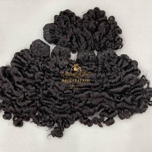 Extensión de cabello humano rizado birmano a vapor, máquina de color negro natural, cabello de doble trama, alta calidad, listo para enviar - Product Image 5