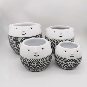 Cactus Good Quality Cement Cactus Flower Pot Concrete Planter For Indoor Decoration Succulent Pot