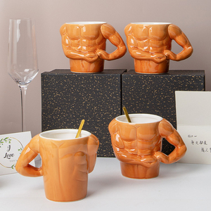 Nieuwigheid Cadeau 3d Keramische Koffie Mok Cup Unieke Spier Macho Man Mok - Product Image 6
