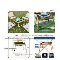 Table de mahjong chinoise classique avec plateau lisse pour les jeux de loisirs quotidiens
