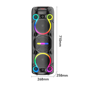 <span class=keywords><strong>Enceinte</strong></span> de fête Bluetooth SING-E ZQS6302 Triple 6,5 pouces avec basses HD, spectacle laser RGB dynamique et TWS pour événements en plein air - Product Image 2