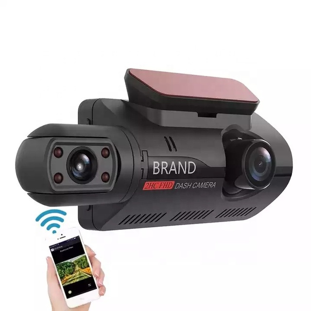 1080P Dual Lens Wireless Dash Camera Front & Rear Reverse Mirror with Wifi for Cars Car Dash Board Video Recorder