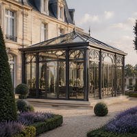 Véranda structurelle en aluminium 6063 avec toit en verre trempé pour les propriétaires souhaitant créer un havre de jardin d'hiver chaleureux