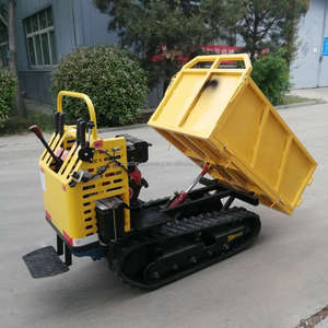 KOSTENLOSER VERSAND!! hydraulische 300kg Tragfähigkeit Loncin Benzinmotor angetrieben Barrow <span class=keywords><strong>Mini</strong></span> Track <span class=keywords><strong>Dumper</strong></span> - Product Image 2
