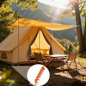 Nhiệm vụ nặng nề mặt đất Neo hai mặt hàn xoắn ốc mặt đất Neo cho lều nhà kho Swing - Product Image 5