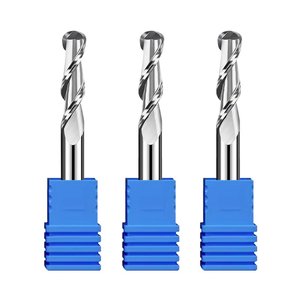 Jinchuan 4mm Double-edged xoắn ốc Bóng Mũi Router <span class=keywords><strong>bit</strong></span> 60hrc Carbide nhôm vonfram cho MDF Acrylic PVC OEM/ODM hộp - Product Image 4