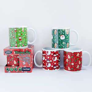 Mug de Noël 11oz en céramique, compatible micro-ondes, cadeau de fêtes - Product Image 3