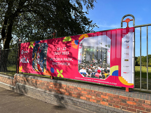 Wholesale Printing Large Size Mesh Fabric <b>Banners</b> Outdoor Advertising Poster Materials Custom Logo for Business Events - Product Image 3