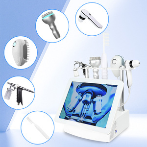 Chúng tôi Hot Mobile Cart Máy trị liệu da đầu Phân Tích 4 phổ | Chế độ 5 trong 1 + sửa chữa thiệt hại phát hiện UV | Spa & phòng khám - Product Image 3
