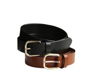 Ceinture en cuir classique pour homme avec boucle en métal, ceinture décontractée et formelle, ceinture de pantalon réglable - Product Image 1