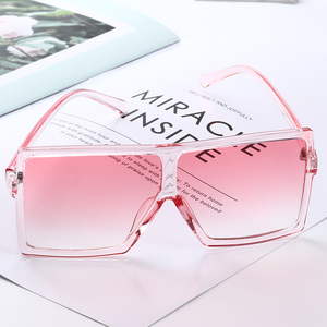 Large frame pink sunglasses women luxury plastic oversize fashion newest shades sun glasses