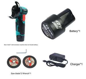 Amoladora Angular Inalámbrica de 16.8V con Batería de Iones de Litio de 3000MAH para Cortar, Esmerilar y Pulir, Interruptor Deslizante Inalámbrico - Product Image 3