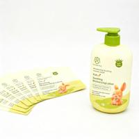 Film rétractable personnalisé pour bouteilles de soins personnels, pour l'emballage de lotions apaisantes et hydratantes, étiquette thermoscellable rétractable