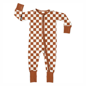 Stampa personalizzata in fibra di bambù bambino bidirezionale con cerniera Unisex pigiama per cuccette comodo pigiama traspirante per bambini - Product Image 1