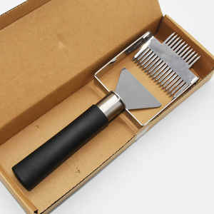 Outils d'apiculture : Coupe-miel pour ruche, grattoir à désoperculer, manche en plastique, équipement de désoperculage, couteau à désoperculage, fourchette - Product Image 3