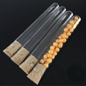 Glass Test Tubes 20x150mm Flat Mouth Round Bottom With Natural Cork <b>Stoppers</b> Premium Quality Lab Use - Product Image 3