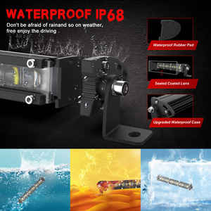 Barra de Luz LED NAO de Una Sola Fila, 40 52 Pulgadas, 180W, 12V 24V, Faros Antiniebla para Conducción, Barra de Luz LED Aurora Todoterreno para Camioneta <span class=keywords><strong>4X4</strong></span> ATV - Product Image 5